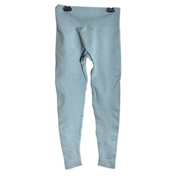 SET ACTIVE Sculptflex Athletic Blue Leggings Size Medium Yoga Running Workout 📦 - Picture 3 of 8